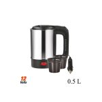 Termos electric, fierbator auto cu 2 cani, alimentare 12V, putere 250W, volum 500ml - imagine 2