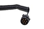 Cablu electric pentru remorca spiralat cu prize 7PIN 12V 6m - imagine 2