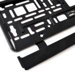 Suport numar inmatriculare negru 52.3 x 11cm