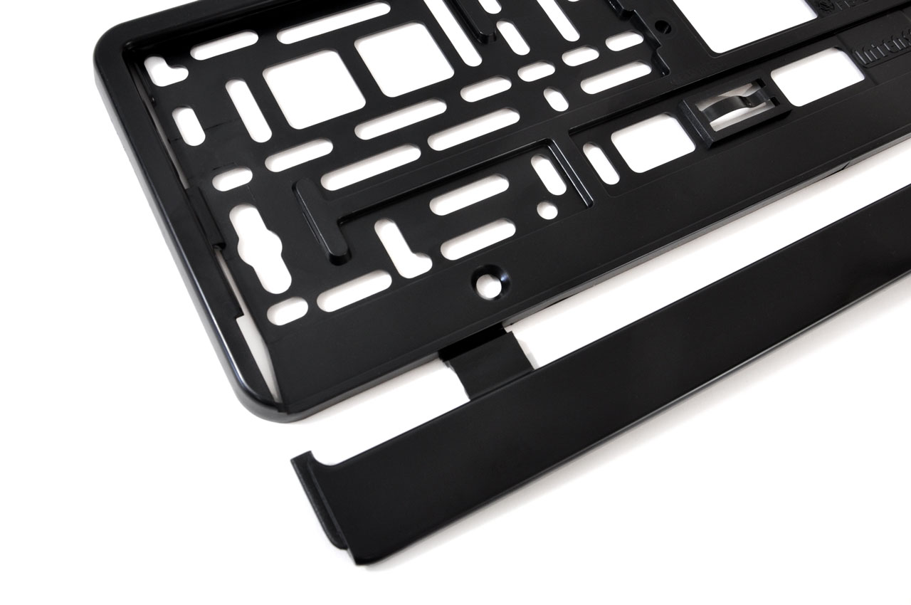 2_kj8k-1n.jpg Suport numar inmatriculare negru 52.3 x 11cm - imagine 1