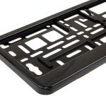 Suport numar inmatriculare negru lucios