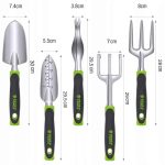 Set 5 unelte de gradina de inalta calitate cu manere din silicon, model AVX-WT-GDNTOL - imagine 3