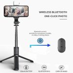 Set 3in1, Selfie Stick cu Lampa LED si Trepied, conectare Bluetooth, alimentare USB - imagine 6