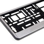 Suport numar inmatriculare aluminiu polisat