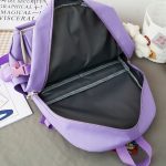 Set 4-in-1 pentru Scolari sau Prescolari - (rucsac, geanta de umar, plic elegant, penar), culoare VIOLET cu IEPURAS, Cod AVX-WT-BUNN-VIOLET - imagine 2