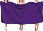 Prosop din microfibra super absorbant cu uscare rapida, 100 x 50 cm, culoare Violet - imagine 5