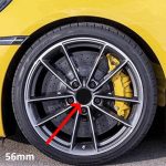 Set 4 capace centrale pentru jante aliaj, diametru 56 mm, culoare negru