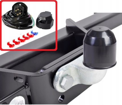 Kit cablaj pentru montaj carlig remorca, priza cu 7 pini, lungime cablu 1,5m