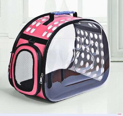 Geanta de Transport pentru Caine sau Pisica culoare Roz marime XXL AG644R