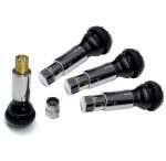 Set 4 Valve Metalice Cromate cu capac hexagonal - imagine 2