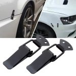 Set clipsuri pentru capota, 57 mm, culoare neagra - imagine 2