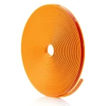 Inele de protectie si decor jante, adezive, din plastic flexibil - PORTOCALIU - imagine 2