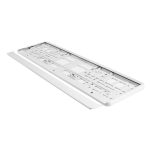 Suport numar inmatriculare din plastic, calitate Premium, culoare ALBA - imagine 3