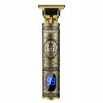 Trimmer Profesional de tuns barba sau parul, lama din titan + ceramica, cu acumulator, accesorii incluse, model Woodman T9 - imagine 3