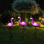 Set 3 x Lampa Solara estetica exterioara de gradina model "Flamingo" - imagine 3