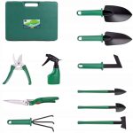 Set 10 unelte de gradina de inalta calitate in valiza de transport, model AVX-WT-EDEN-77 - imagine 3