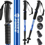 Set 2 bastoane "Nordic Walking" model GOTA, cu sistem Anti-Soc, lungime 63cm – 135cm, culoare albastra - imagine 2