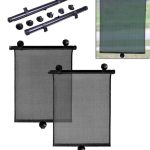 Set 2 buc. jaluzele auto retractabile, latime 40cm, culoare Neagra