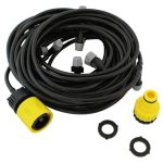 Set cortina de vapori pentru racorire terasa cu 11 aspersoare, model XXL, lungime 10m