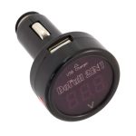 Incarcator Telefon Auto si Voltmetru Auto Digital, 2in1, 12V-24V