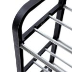 Raft Elegant pentru depozitare Pantofi sau Pantaloni, cu traverse metalice, 4 nivele, dimensiuni 58 x 42 x 18 cm - imagine 5