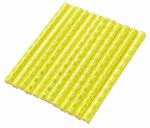 Set 12 ornamente din material reflectorizant pentru spite bicicleta, culoare galben