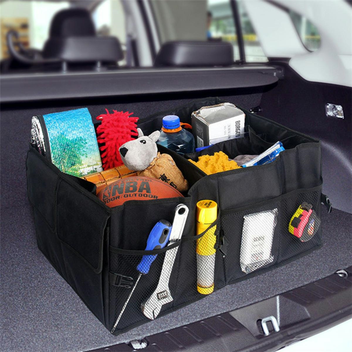 AG403_ag403_16.jpg Organizator portbagaj auto cu 9 buzunare, 55 x 38 x 26cm, culoare neagra - imagine 1