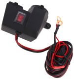 Priza de bricheta suplimentara, waterproof, 12V, 10A, cu 2 porturi incarcare USB, 5V, 2,1A, cu destinatie Moto, ATV, SSV, Quad, Off-Road - imagine 4