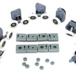 Set 24 piese reconditionare cabina de dus, culoare Gri