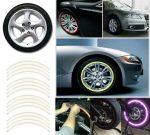 Set 16 ornamente Reflectorizante pentru jante auto, moto, culoare Argintiu - imagine 4