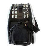 Geanta de Transport pentru Caine sau Pisica NEGRU - TRANSPARENT AG644L - imagine 5