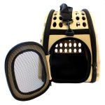 Geanta de transport pentru caine sau pisica culoare Beige AG644T - imagine 7