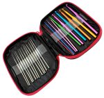 Set 50 piese pentru crosetat in husa din piele ecologica, un cadou perfect pentru pasionații de crosetat sau broderie - imagine 3