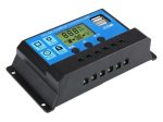Controler/Regulator de incarcare panou solar, 12 - 24V, 30A, mini dual USB - imagine 3