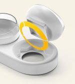 Vas Dublu Inclinat pentru hranire pisici cu Dispenser Apa, AVX-AG684E - imagine 3