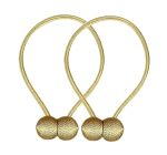 Bratara magnetica de prindere perdele/draperii, model GOLDEN BALLS - imagine 2