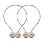 Bratara magnetica de prindere perdele/draperii, model BEIGE BALLS - imagine 2