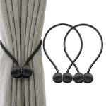 Bratara magnetica de prindere perdele/draperii, model BLACK BALLS