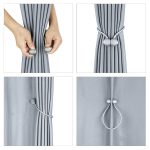 Bratara magnetica de prindere perdele/draperii, model BLACK BALLS - imagine 3