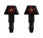 Set 2 diuze spalare parbriz Universale, culoare Neagra - imagine 3