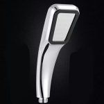 Para de dus eleganta, forma trapezoidala, cromata, pentru furtun de duș standard, filet de 1/2 inchi - imagine 3