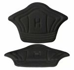 Set 10 buc. (5 seturi) de pernite protectie calcaie pentru incaltaminte, autoadezive, din spuma moale si material textil, culoare NEAGRA - imagine 2