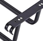 Suport de prosoape pentru baie tip "Mansarda" din aluminiu, lungime 60 cm, culoare Negru Mat - imagine 5