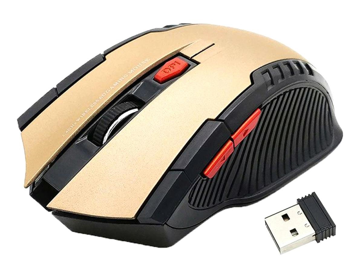 AK303A_ak303a_02.jpg Mouse Optic Gaming Wireless, 1600 DPI, culoare Gold - imagine 1
