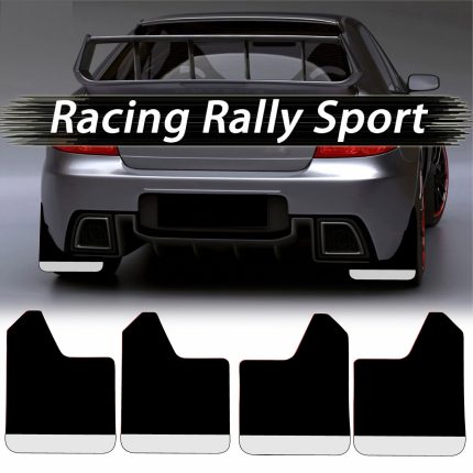 Set 4 Aparatori Noroi SPORT din cauciuc pentru autoturisme, universale, model Silver, dimensiune 30 x 23cm