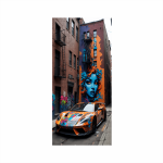 Folie imprimata color pentru decor Usa, dimensiune 200 x 90cm, model: AVX-DR01 - imagine 2