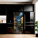 Folie imprimata color pentru decor Frigider, dimensiune 200 x 90cm, model: AVX-FR23