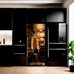 Folie imprimata color pentru decor Frigider, dimensiune 200 x 90cm, model: AVX-FR33