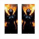 Set 2 stickere decorative pentru stalpii usilor, print autoadeziv de inalta rezolutie, dimensine 2 buc x 50 x 22 cm , cod: AVX-SSU-02 - imagine 2