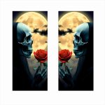 Set 2 stickere decorative pentru stalpii usilor, print autoadeziv de inalta rezolutie, dimensine 2 buc x 50 x 22 cm , cod: AVX-SSU-08 - imagine 2